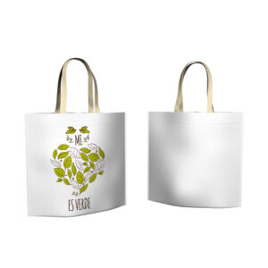 Bolsa de Almidón de Maíz Mi corazón es verde 45x40x12