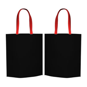 Bolsa TNT Negra con Manilla Roja 30x45x12